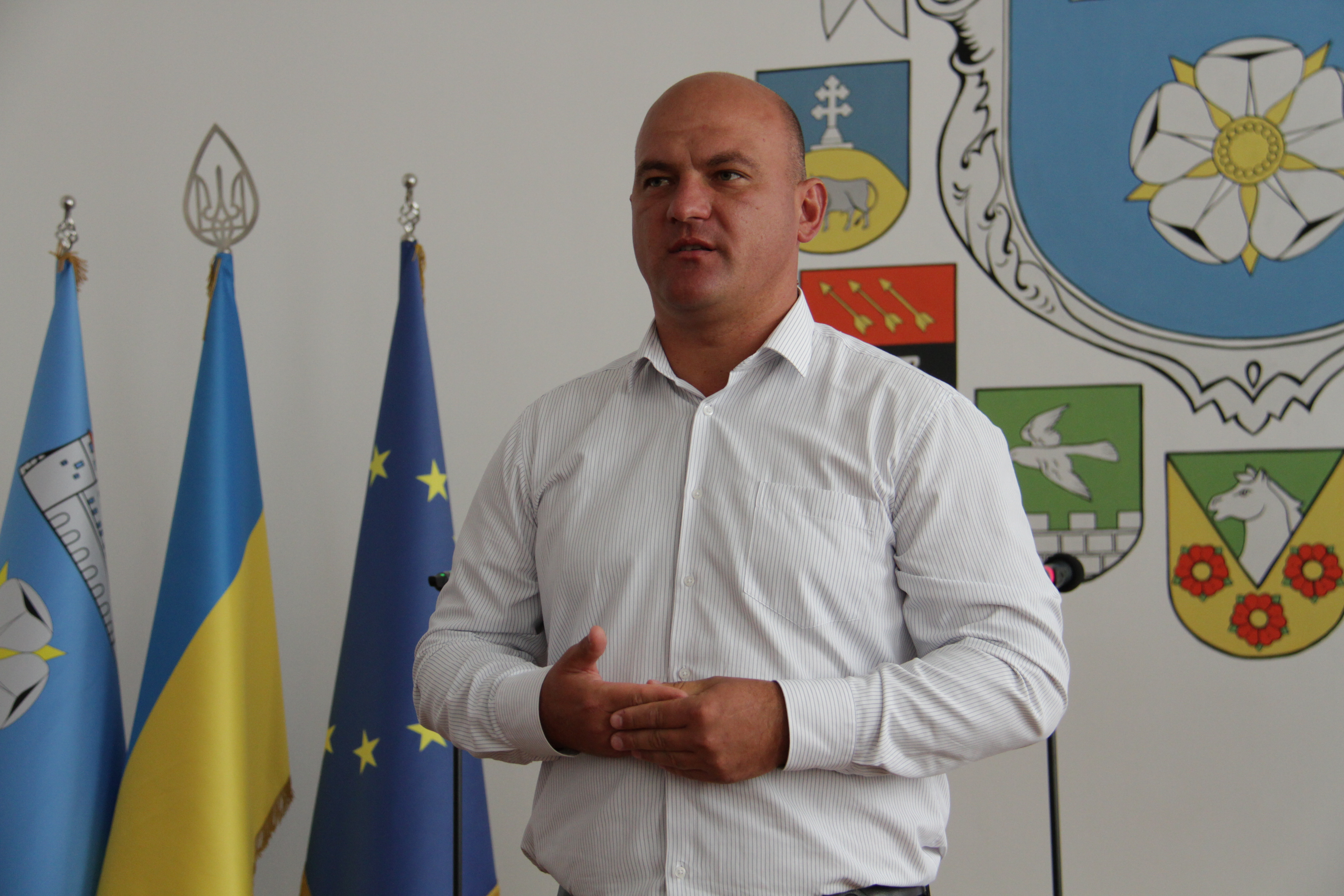 Hovoryt miskyi holova Chortkova Volodymyr Shmatko
